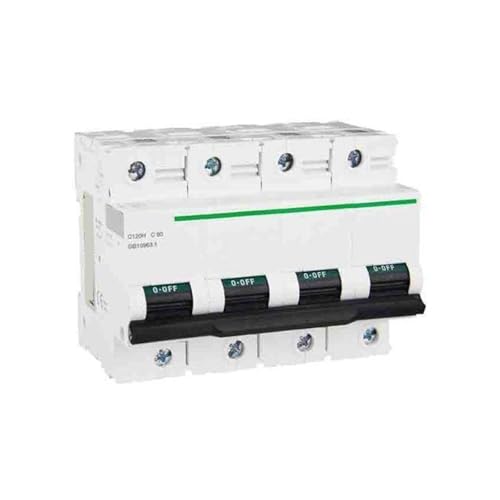 Disyuntor C120H 4P C80A con corte de 10kA contra cortocircuitos severos