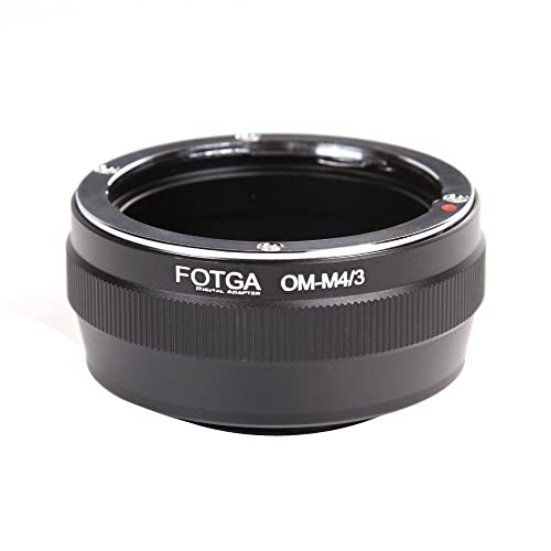 Fotga Lens Adapter for Olympus OM Mount Lens to Micro Four Thirds M4/3 MFT Mount Camera Olympus Pen-F E-PL1/2 E-PL7/8/9/10 OM-D E-M5 E-M10 Mark II III Lumix GH1 GH2 GH3 GH4 GH5 GH5s -  AB041-USA