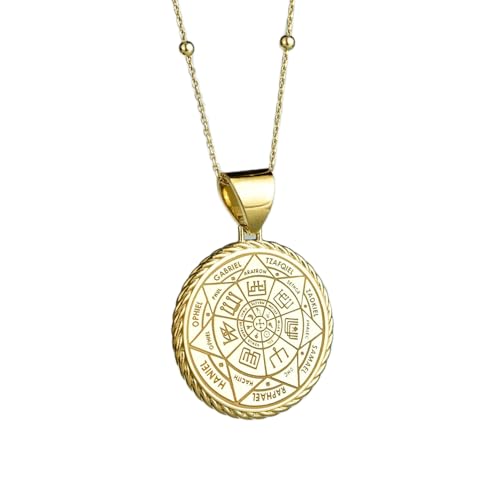Collier sept archanges LKBEADS, sublimez votre tenue quotidienne avec ce bijou plaqué or