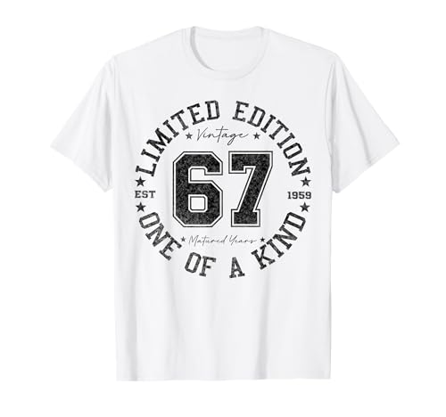 67 Year Old Gifts Vintage 1959 Limited Edition 67th Birthday T-Shirt