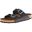 Black Amalfi Leather Soft Footbed