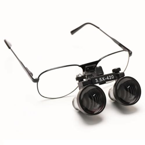 3.5X/6X Dental Surgical Binocular Loupes - 340/420/500/550mm Working Distance Medical Magnifying Glasses(3.5X)