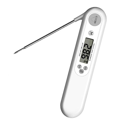 AUTSUPPL Cooking Thermometer BBQ Thermometer Meat Probe Backlit Display Easy to Use