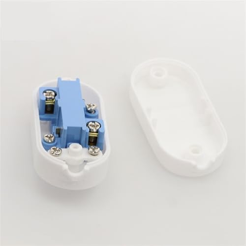 Interruptor de control de línea 6A interruptores de botón intermedio para lámparas LED pack de 2 6