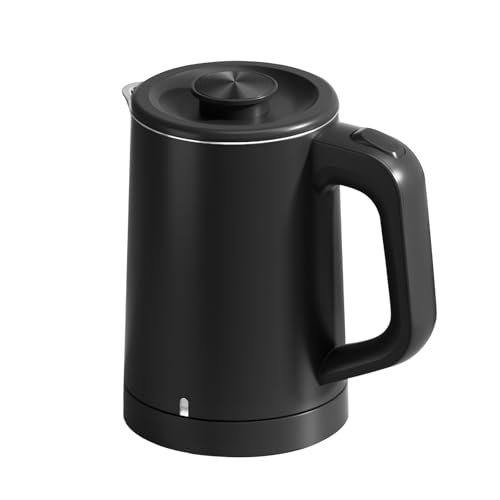 0.6L Small Electric Kettle 304 Stainless Steel, 600W Mini Hot Water Boiler Heater, Portable Travel Electric Coffee Kettle with Auto Shut-Off & Boil Dry Protection