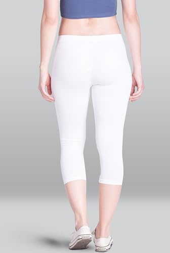 Lyra Women Solid Premium Cotton Capri | Mid-Waist | Fashionwear - Image 2