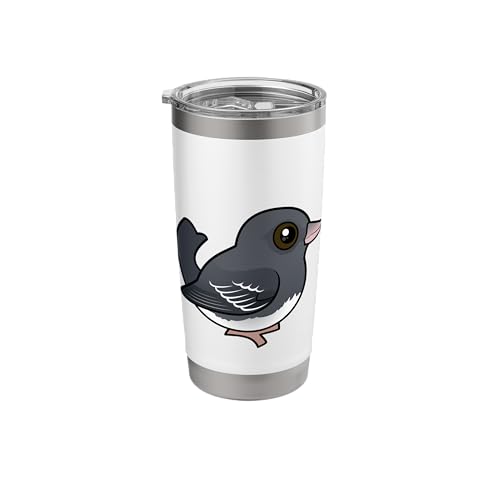 Cute Cartoon Dark-eyed Junco (White-winged) Birdorable Bird Stainless Steel Insulated Tumbler