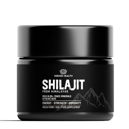 HigherHealth ™ Pure Organic Himalayan Shilajit Resin - 50g | Rich in Fulvic & Humic Acid, | Immune Support, Vitality Booster