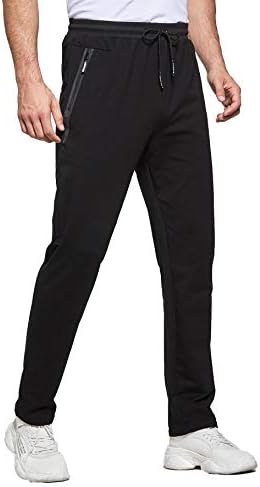 Tansozer Jogginghose Herren mit Reißverschluss Slim Fit Hose Herren mit Taschen