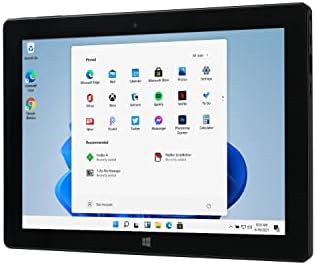 10.1" Windows 11 Fusion5 Full HD Tablet - FWIN232 PRO S3 Ultra Slim Windows Tablet PC - 8GB RAM, 256GB Storage, N4120 Quad-Core CPU, FHD (1920x1200) Display, Micro HDMI, M.2 SATA Expandable Storage