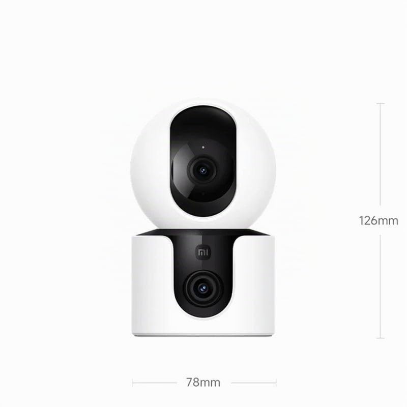 Xiaomi Smart C300 Double Objectif 3 mégapixels Vision Nocturne Infrarouge Rotation et Inclinaison Audio bidirectionnel Blanc