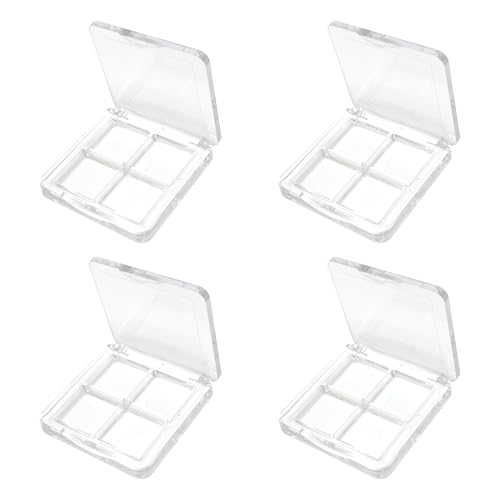 yueton 4PCS Empty Lipstick Palette Clear Acrylic Lipstick Box DIY Eyeshadow Powder Palette Empty Cosmetic Container