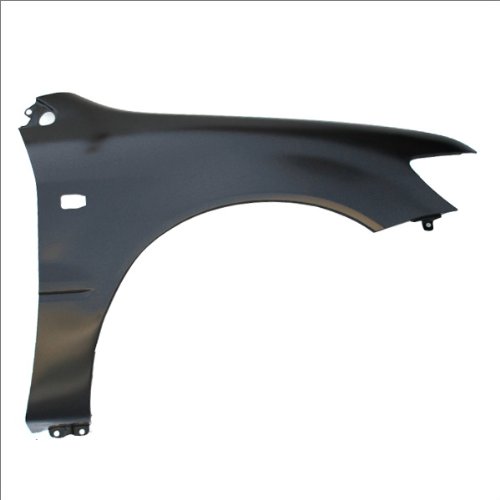CarPartsDepot, Black Passenger Side Front Fender Assembly Replacement Right R/H, 371-35327-02 MI1241154 MR555070