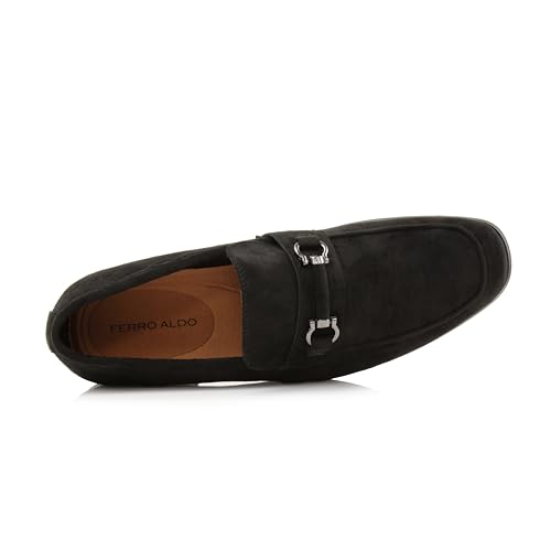 Image of Ferro Aldo Men's Premium Moc Toe Loafers | Casual & Dress Styles with Tassels & Horsebit Buckles