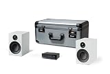 Pro-Ject Set da viaggio – Mini sistema audiofilo compatto HiFi con valigetta di trasporto (nero/bianco)
