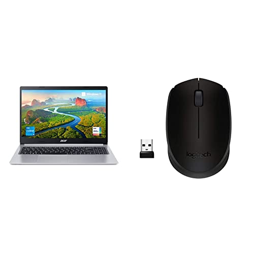 Image of Acer Aspire Laptop (Intel i5 11th Gen /8GB RAM & 1TB HDD Storage /Win 11 Home + MS Office) - A515-56 + Microsoft Office 365 Subscription + Mouse