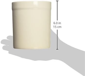 Fox Run Utensil Holder, White Stoneware