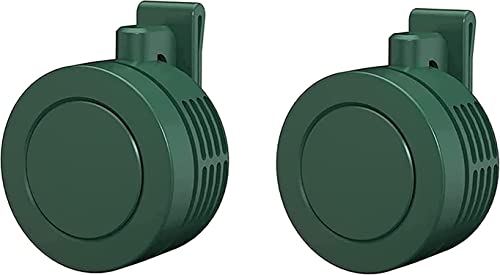 KJOET 2個セット クリップファン クリップ 羽根なし扇風機おしゃれ USB充電 ウエストファン 卓上扇風機 3段階風量調節 レディース メンズ ファン オフィス 通勤 通学 プレゼント (e-2pcs)