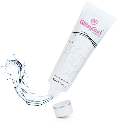 Fijador de purpurina para cara y cuerpo con pegamento, no se descascarilla, de secado rápido, vegano y sin crueldad animal