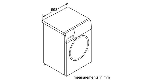 Image of Siemens 8 kg Fully-Automatic Front Loading Washing Machine (WM14T469IN, White)