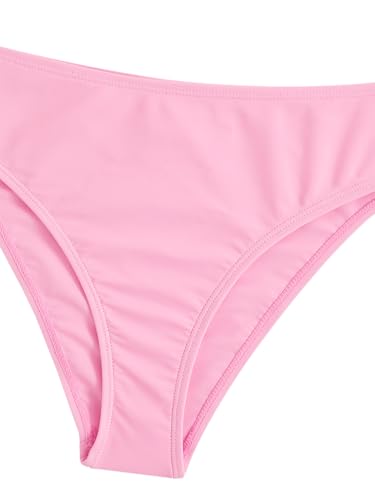 Image of COZYEASE Girls' 2 Piece Ditsy Floral Print Knot Front Ruched Triangle Bikini Swimsuit