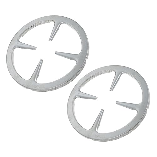 IWOWHERO 2 piezas Soporte para Cafetera Resistente al Calor Antideslizante para Estufas de Gas Domésticas y Camping de Color Plateado