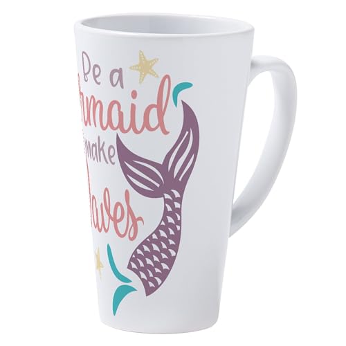 Taza Latte 17 oz BE A MERMAID AND MAKE WAVES miniatura 2