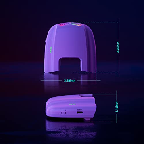 Qwos Rgb Fitness Facial Interface Fan With 3000Mah Battery For Meta/Oculus Quest 2, Extend 2Hrs Playtime, Soft Pu Face Cover/Leather Pad, Air Circulation Cooling Fan To Reduce Lens Fogging #TOP7