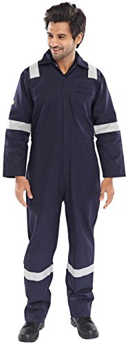 Beeswift Fire Retardant Boilersuit Nordic Design Navy Blue 52 CFRBSNDN52 - 2