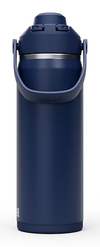Image of CamelBak Thrive Chug Insulated Stainless Steel Water Bottle, Cold Retention with High Flow Lid for Everyday Hydration and Active Use, 20oz, Navy