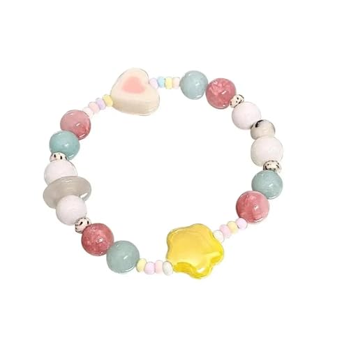 Bracelet jade coloré et cœur rétro : le bijou sentimental qui célèbre votre style unique