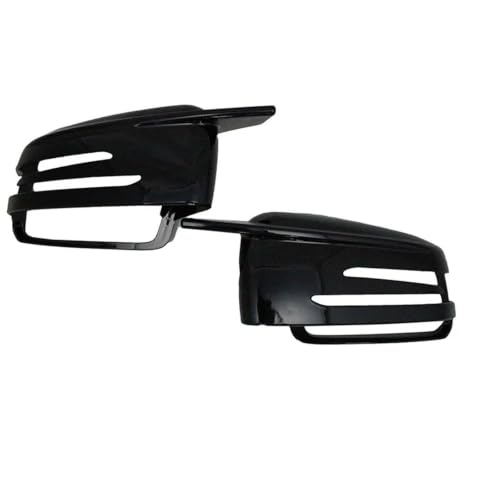 Coques de rétroviseurs Benz W204 W212 W176 noir brillant style carbone