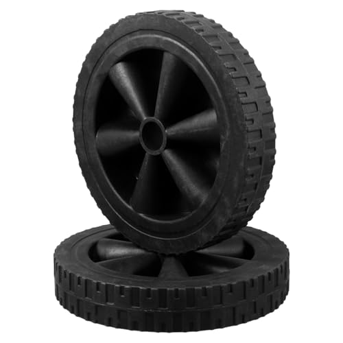 MUCKLILY Juego De 2 Ruedas De Repuesto Para Parrilla De Barbacoa De 8 Pulgadas Ruedas De Plástico Silenciosas Para Carrito Con Alta Capacidad De Carga Y Fácil Instalación