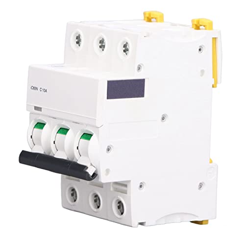 Disjoncteur miniature 3P 10A Aramox C10A 400V rail DIN