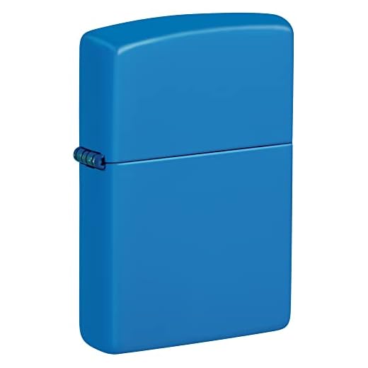 Zippo Sky Blue Matte Classic Pocket Lighter