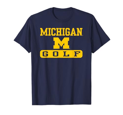 Michigan Wolverines Golf Navy Officially Licensed T-Shirt