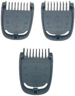 Miniatura 4 de Philips Norelco Multigroom Juego de 3 piezas de repuesto (0.118 in, 0.197 in, 0.276 in) protectores de barba con peine para barba (ver fotos y