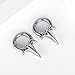 DOEARKO 2PCS Ear Gauges Stainless Steel Trident Ear Weights For Stretched Ears lobes Ear Plugs Fashion Piercing Body Jewelry (04mm(6G)-Trident Silver)