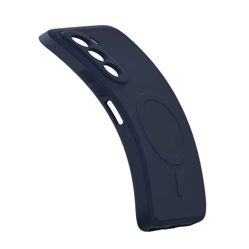 Image of Back Cover Compatible with Realme P4x 5G | MagFit Ring Design (Non-Magnetic) | Shockproof Case | Anti-Slip Grip | Raised Camera Edges | Slim Protective Case for Realme P4x 5G (Steel Blue)