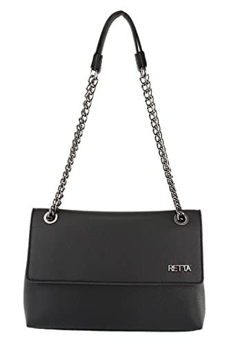 Bolsa Retta De Ombro Grande Preta (PRETA)