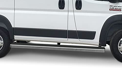 Estribos Tuxtreme acero inoxidable 5 pulg Ram ProMaster Van miniatura 1