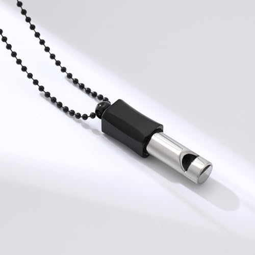 Whistle Breathing Necklace to Quit Smoking Vaping Anxiety Relief Stop Smoking Aids Smokeless Inhaler for Adults Natural Calm Vaporless Design Quit Smoking Necklace