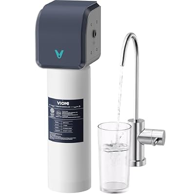 Viomi Under Sink Water Filter, NSF/ANSI 372, 53, 42 Certified, 0.5 Micron Filtration System Removes Lead, Chlorine, Bad Taste & Odor, Dedicated Faucet Included, 1 Year or 10,000 Gallons Lifespan