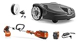 ハスクバーナ ロボット芝刈機 Automower 305【バッテリートリマープレゼント】