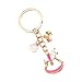 Eye Catching Designs Rainbow Unicorns Key Pendant Sturdy Alloy Materials Fashionable Charm For Everyday Daily Use