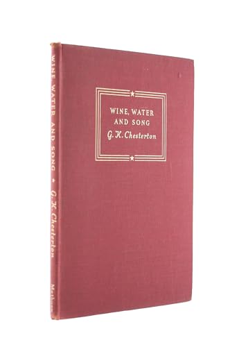 Wine, water and song [Unknown] B005O0U0DI Book Cover