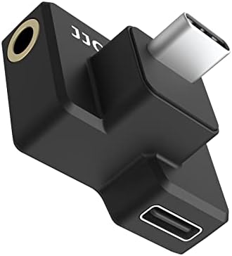 JJC Dual USB-C 3.5mm Mic Adapter for DJI Osmo Action 1 (Only),Not Compatible with DJI Osmo Action 2 3 4,Audio Adapter Vlogging Accessories for OSMO Action 1 Camera (Only)