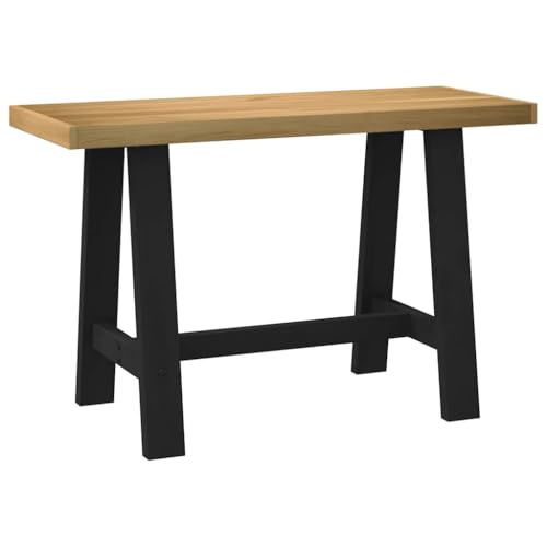 Struttura stabile e dimensioni: questa scrivania NOAIN in legno di pino massiccio (120 x 50 x 75 cm) offre una superficie di lavoro robusta. Le gambe a forma di A in legno di pino nero garantiscono una stabilità e una durata eccezionali, ideali per l'uso quotidiano come scrivania o tavolo.
