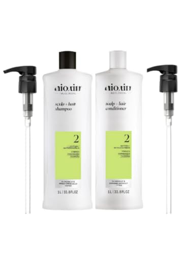 System 2 Cleanser Shampoo And Scalp Therapy Conditioner 33.8 Ounces (Pumps Included)
