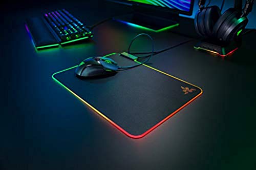 Razer Firefly V2 - Gaming Mouse Pad (Gaming Mouse Mat, Micro-Textured Surface, Cable Holder, RGB Chroma Lighting) Black - Image 4